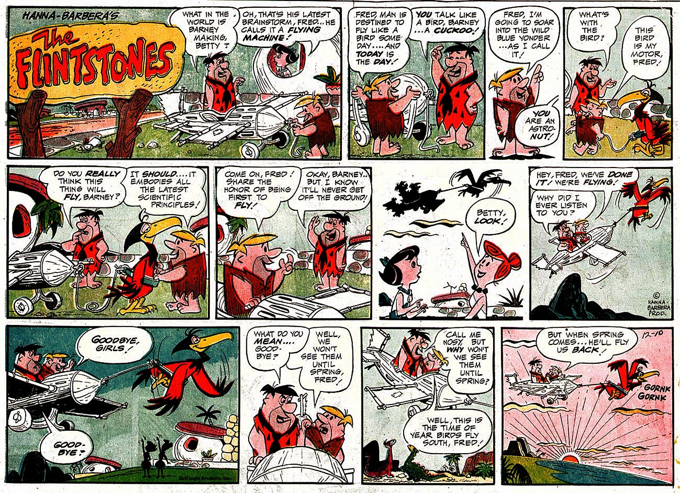 Inbetweens: Gene Hazelton's Flintstones Comic Strip