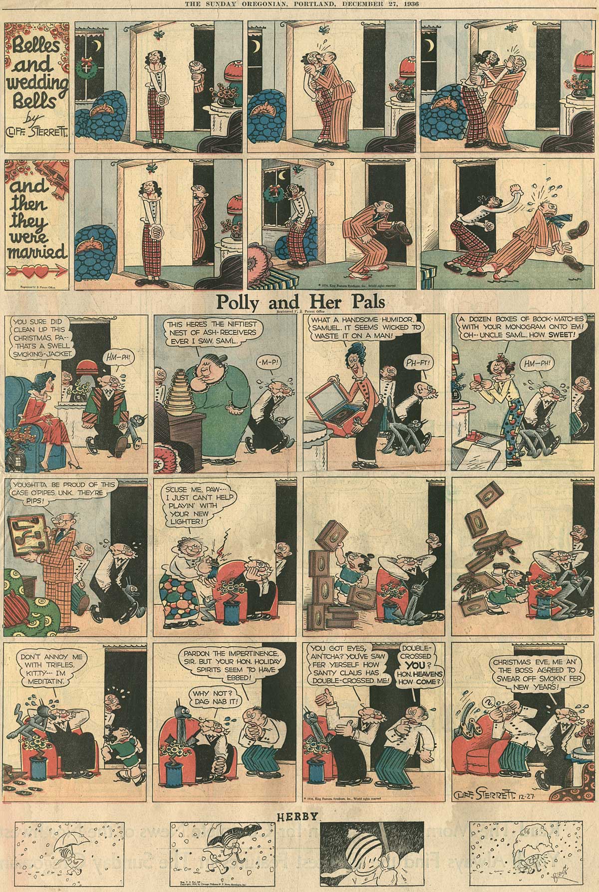 Comic Strips Cliff Sterrett S Polly And Her Pals Serving The Online