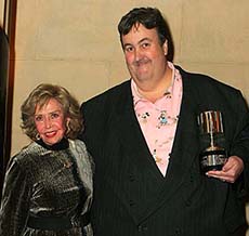 Stephen Worth and June Foray