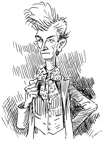 Self caricature by Eugene Zimmerman