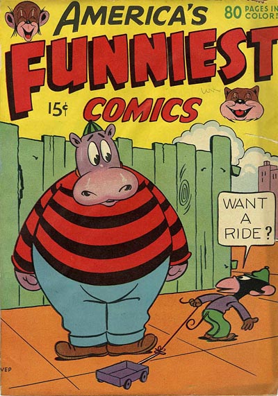 Funny Animal Comic Book Cover