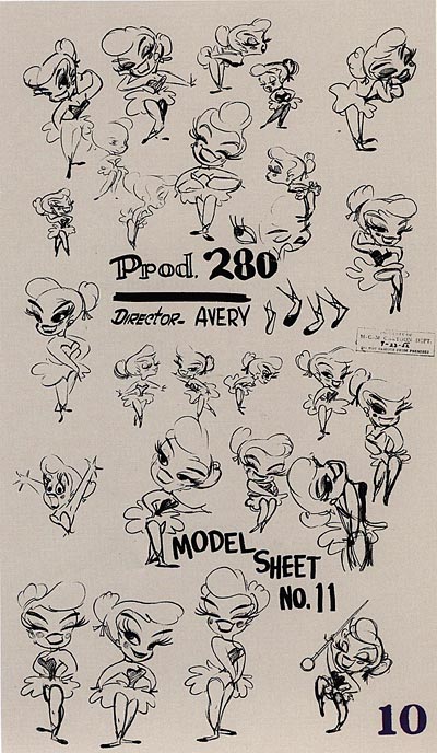 Tex Avery MGM Model Sheets