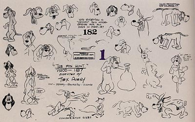 Tex Avery MGM Model Sheets