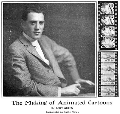 Bert Green on Animation 1919