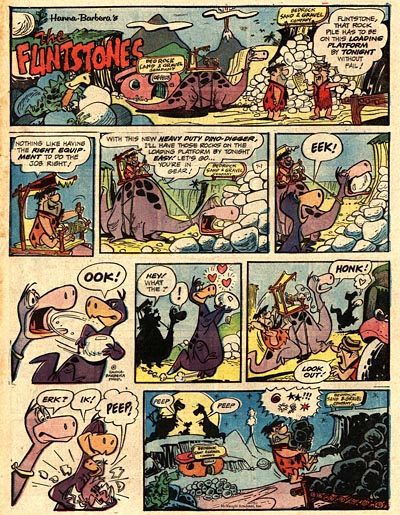 Gene Hazelton Flintstones Comic Strip