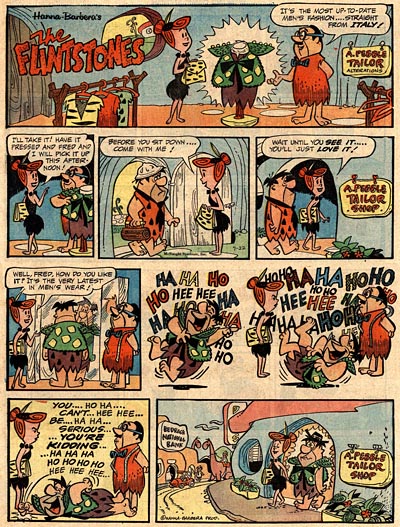 Gene Hazelton Flintstones Comic Strip