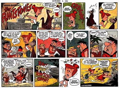 Gene Hazelton Flintstones Comic Strip