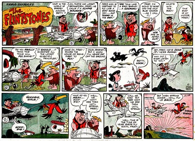 Gene Hazelton Flintstones Comic Strip