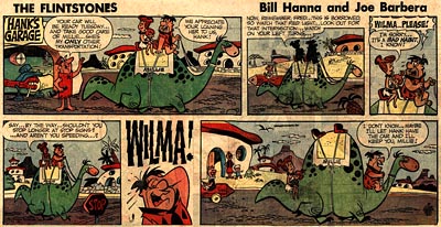 Gene Hazelton Flintstones Comic Strip