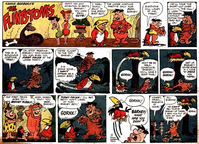 Gene Hazelton Flintstones Comic Strip