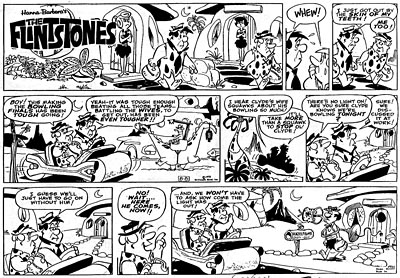 Gene Hazelton Flintstones Comic Strip