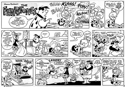 Gene Hazelton Flintstones Comic Strip