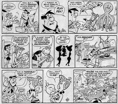 Gene Hazelton Flintstones Comic Strip