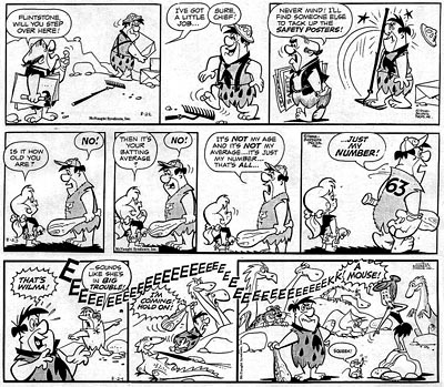 Gene Hazelton Flintstones Comic Strip