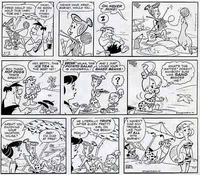 Gene Hazelton Flintstones Comic Strip