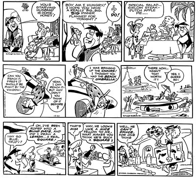 Gene Hazelton Flintstones Comic Strip