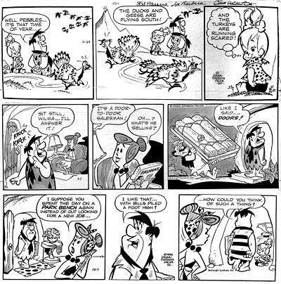 Gene Hazelton Flintstones Comic Strip