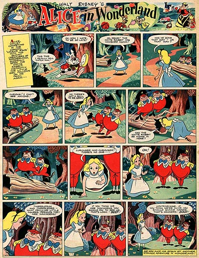 Alice in Wonderland Mickey Mouse Weekly 1951