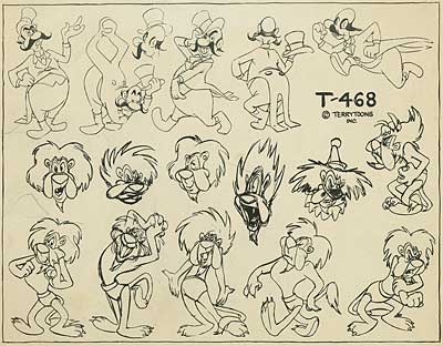 Terrytoons Model Sheet